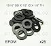 Brewery Gaskets Brand 25-Pack EPDM Beer Line Coupling Washer +Bonus Sticker!