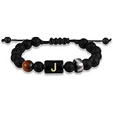 Easter Basket Stuffers-Field Hockey Gifts for Boys Kids Youth Initial with A-Z Letter Hockey Beaded Bracelet for Boys Birthday Decorations Gear Accessories Adjustable 5.5''-10'' Jewelry Gifts