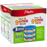 Playtex Diaper Genie Refill (810 count total - 3 pack of 270 each)