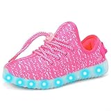 Green Hope-Rise Field LED Flashing Sneakers Light Up Sport Shoes for Boys Girls DQ588