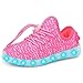 Green Hope-Rise Field LED Flashing Sneakers Light Up Sport Shoes for Boys Girls DQ588