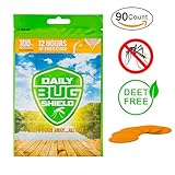 Mosquito Repellent Patch Resealable 90 - COUNT Pack All-Natural Non-Toxic Deet-Free 24-Hour Protection Camping Sports Work - Sunsmiler