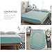 BuLuTu Cotton Premium Deep Pocket Solid Fitted Bed Sheet Queen Green-Breathable, Durable and Comfortable,Single Fitted Sheet Without Pillowcases