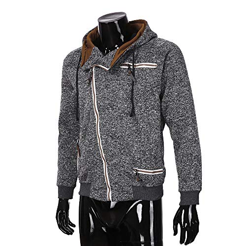 Clearance! Fashion Men's Casual Long Sleeve Autumn Zipper Hooded Sweatshirt Outwear Tops Blouse - Thumbnail 4