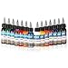 Tattoo Art, Ikevan INTENZE 30ml Professional Tattoo Ink 14 Colors Set 1oz 30ml/Bottle Tattoo Pigment Kit (B)
