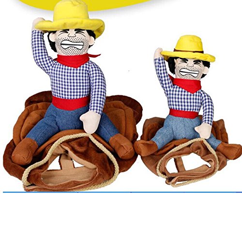Wuudi Pet Kostüm, Hund Katze Haustiere Anzug Lovely Kostüme Haustiere Kleidung Cowboy Kostüme für Kleine Hunde und Katzen gro