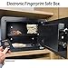 SereneLife Safes And Lock Boxes - Digital Safe Box, Home Safe Box Combination Safe Box Steel Alloy Drop Safe - Includes Keys (SLSFE22FP)