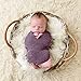 Outgeek Newborn Baby Photography Props Blanket Long Hair Photography Wrap Shaggy Area Rug Baby Photo Prop (Purple)
