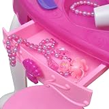 Trendi Girls Pink Glamour Dressing Table Vanity Set with Stool Mirror view 8