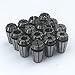 KIPA 15Pcs ER11 Spring Collet Set 1/16