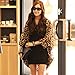 Vechell Women's Sexy Leopard Chiffon Batwing Sleeve Cardigan Tops