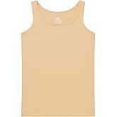 QBK 2T-13Years Girls Tank Tops Cotton Dance Basic Sleeveless Undershirts for Gymnastics Ballet Dancewear