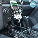 Bestfy 3-in-1 Car Mount Phone Holder with Dual USB Car Charger/Flexible Gooseneck for iPhone, Samsung and More Smart Phones