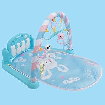 sibina Impeccable Baby Play Crawling Mat Kids Rug Fitness Educational Puzzle Carpet with Piano Keyboard and Cute Animal Playmat Baby Gym Crawling Activity Mat Educatio(None Blue Mail-Order Box.)