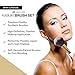 Lagure Premium Kabuki Makeup Brush Set - The Perfect Makeup Brushes for Your Eyeshadow, Contour Kit, Blush, Foundation, Concealer, Face Powder - Includes Cosmetic Brush Guide