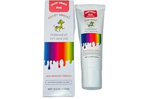 CRAZY LIBERTY Permanent Hair Dye for Dogs and Horses, 4 oz Tube. (Pink)
