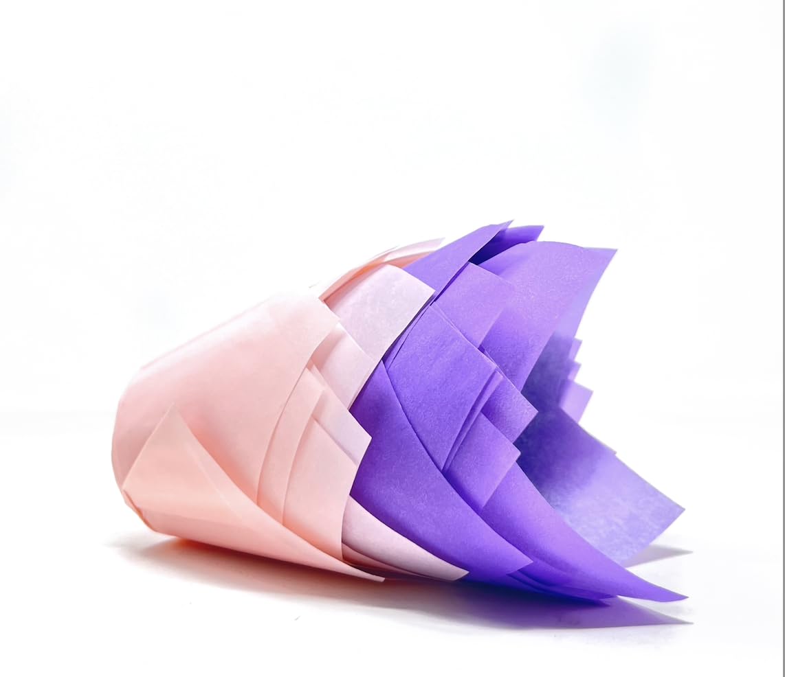 Bakery Direct Tulip Muffin Wraps - Bundle Pack Multi-Colour Cupcake Baking Cake Cases (Purple & Pink, 50)