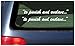 to Punish and enslave - Set of 2, 10 inch White Vinyl Decal Sticker