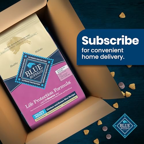 BLUE BUFFALO LIFE PROTECTION FORMULA ADULT SMALL BREED DRY DOG FOOD, SUPPORTS HIGH ENERGY NEEDS, MADE WITH NATURAL INGREDIENTS, CHICKEN & BROWN RICE RECIPE, 15-LB BAG