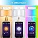 MustWin Smart LED Bulbs, Color Changing Lights Bulbs, Wi-Fi Smart Bulbs Works with Alexa and Google Home, 7W A19 Energy-Saving Smart Light Bulbs No Hub Required, APP Remote Control, 2 Pack