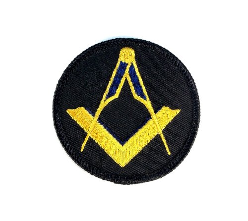 Masonic Square and Compass Mason Embroidered Patch Iron Sew PWPM5039