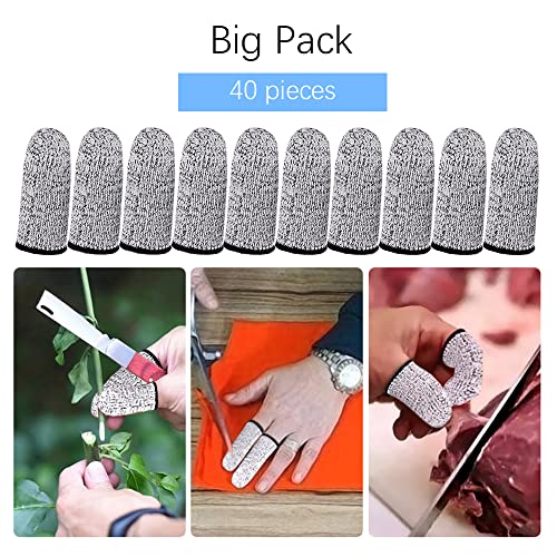 Finger Cots Cut Resistant Protector 40 Pcs Finger Covers for