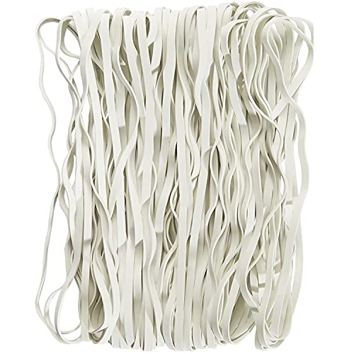 AMUU Rubber Bands White 12inch Large 35 Pieces Heavy Duty Large Rubber