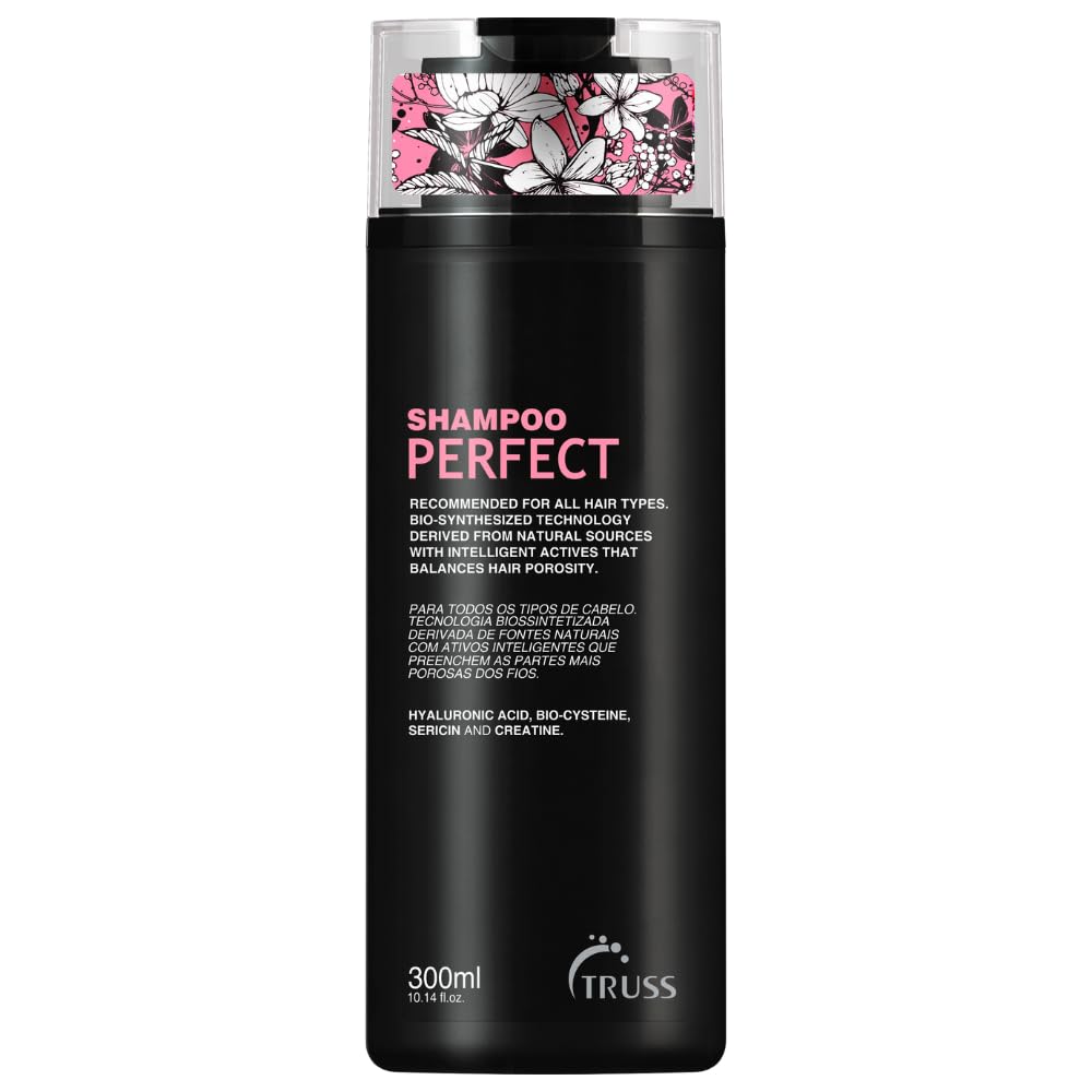 TRUSS Perfect Shampoo - For All Hair Types, Promotes Healthy Growth For Younger looking, Silkier Hair. Perfect Treatment For Roots To Ends. No Dyes, Ph Balanced