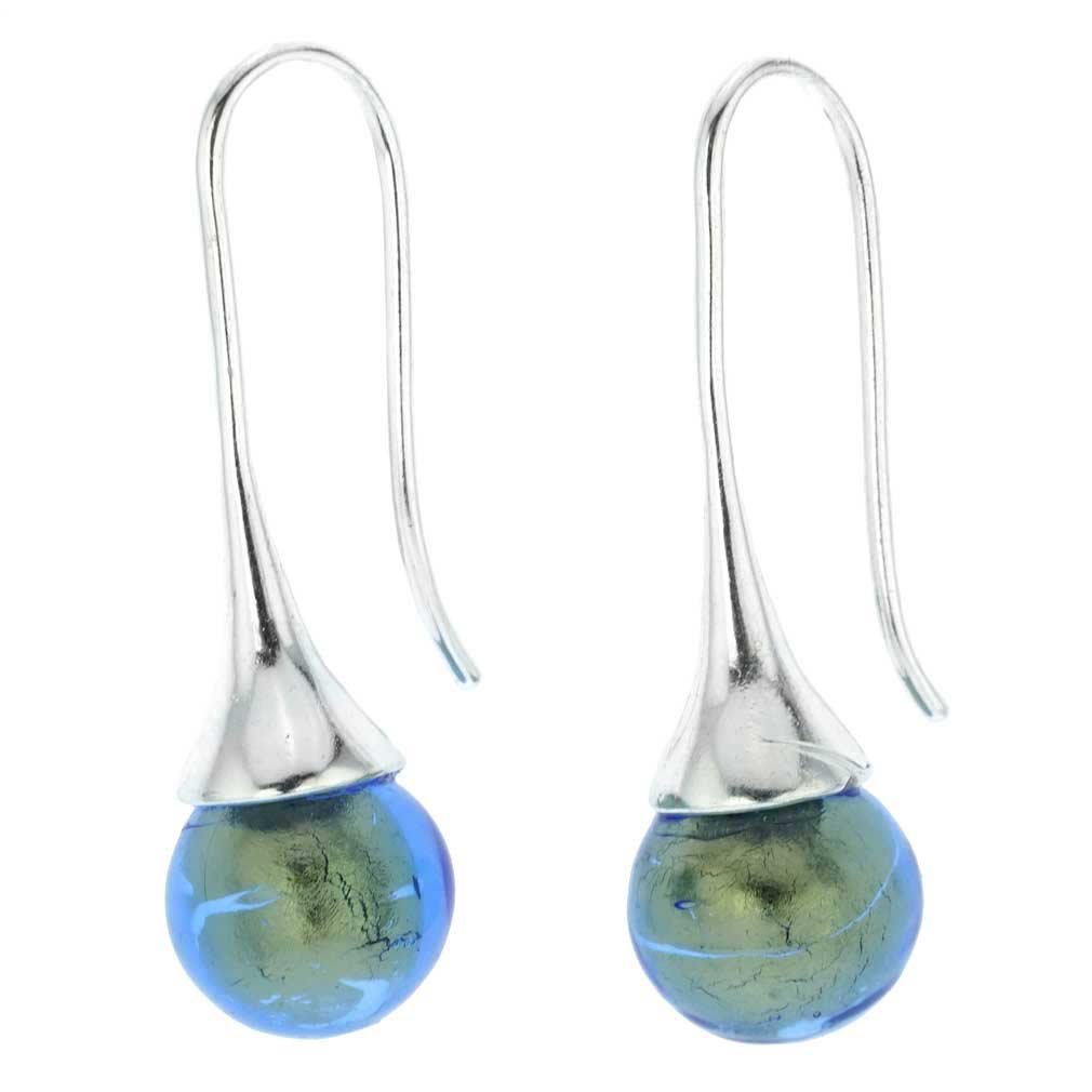 Glass Of Venice Murano Glass Drop Earrings - Royal Blue