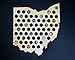 Ohio Beer Cap Map OH - Authentic Maple Wood - Skyline Workshop - Easy to Hang - Great Christmas gift