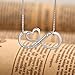 CoolJewelry Infinity Heart Pendant I Love You To The Moon And Back Sterling Silver Necklace