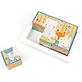 Janod Pure 6 Block Tray - Forest Animals Puzzle - Ages 1+ - J05158