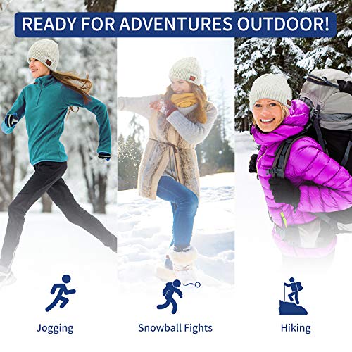 image for Levin Upgraded Bluetooth 5.0 Beanie Hat with Headphones - Wireless Sma