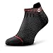 Rockay Accelerate Anti-Blister Running Socks for Men and Women (Black/Red, Large)