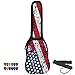 ChromaCast Padded Electric Guitar Gig Bag with American Flag Graphics