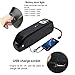 QZF 48V 13AH Electric Bicycle Battery, E-Bike Lithium Battery with Charger, USB Port, BMS and Battery Level Light for 1000W 750W 500W E-Bike Motor Mountain Bicyclethumb 2