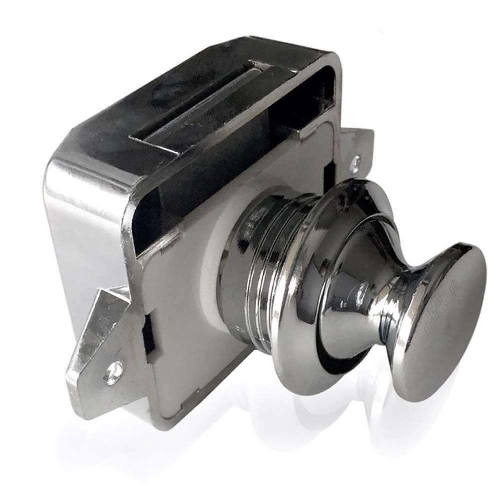 Button Door Key Pad Lock Push Button Catch Caravan Motorhome Door Lock Latch Lock Catch Knob Drawer Cupboard Cabinet Door Furniture Handle