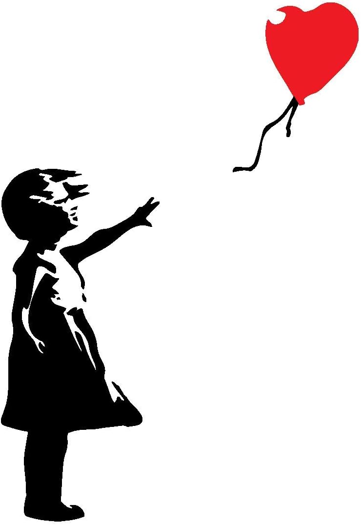 decorsfuk.co Banksy Girl with balloon Wall art graffiti vinyl Sticker