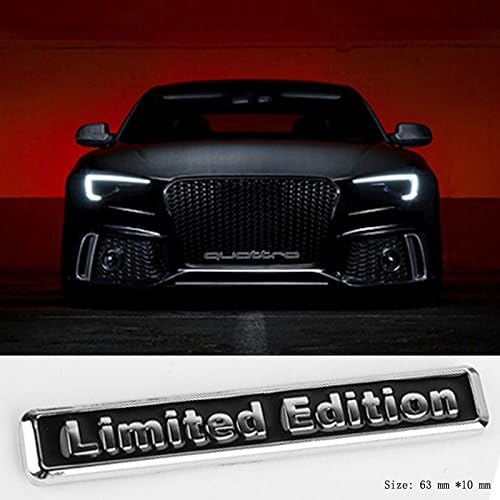 E868 Limited Edition Emblem Sign Badge Car Mobile Sticker 3D Plaque Car Sticker Black