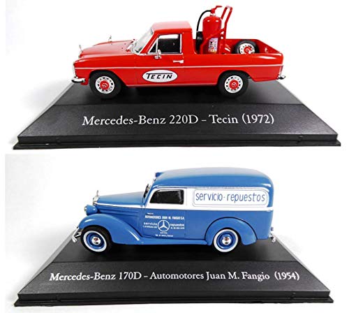 OPO 10 - Set of 2 1/43 cars car compatible with MERCEDES-BENZ 170D Fangio + 220D TECIN ARGENTINA COLLECTION (SA21 + SA25)