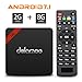 4K Android TV Box , Dolamee D3 Android 7.1 3D UHD Media Player 2GB RAM 8GB ROM Amlogic Boxes Support 2.4G WIFI