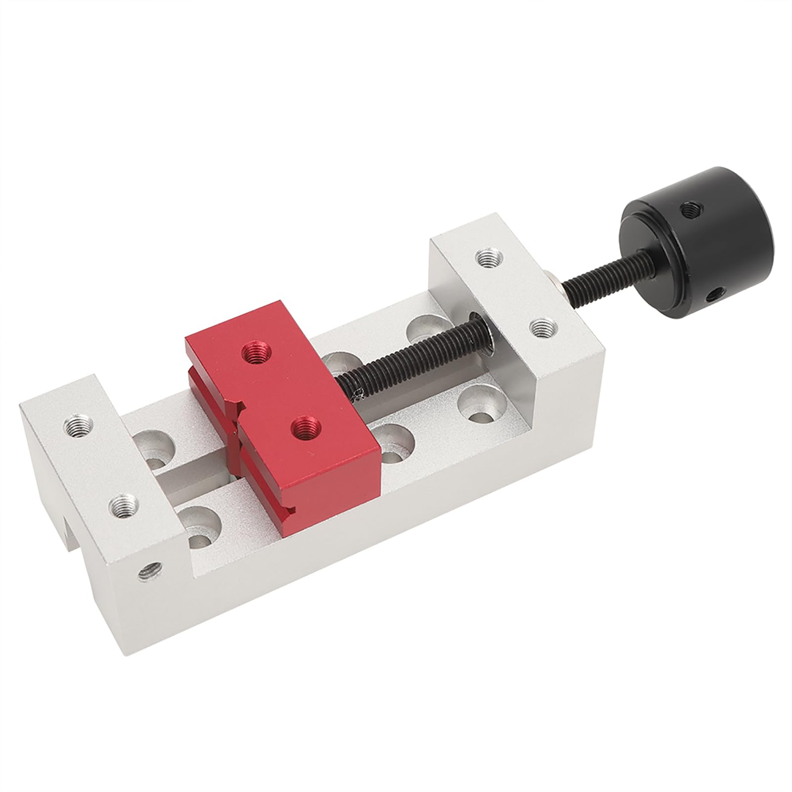 50mm/2.0in Mini Drill Press Vise Clamp Table Bench,50mm Flat Bench Vise,Drill Press Vise Fixing Tool Aluminum