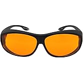 OD6 Laser Safety Glasses UV light Violet Blue for 405nm, 445nm, 450nm,473nm Laser 190nm-490nm TUB-F