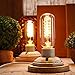 Kiven Vintage Decor White Ceramics Wooden Base Table Lamps E26 Industrial Lamp Home Decor Bulb Not Included