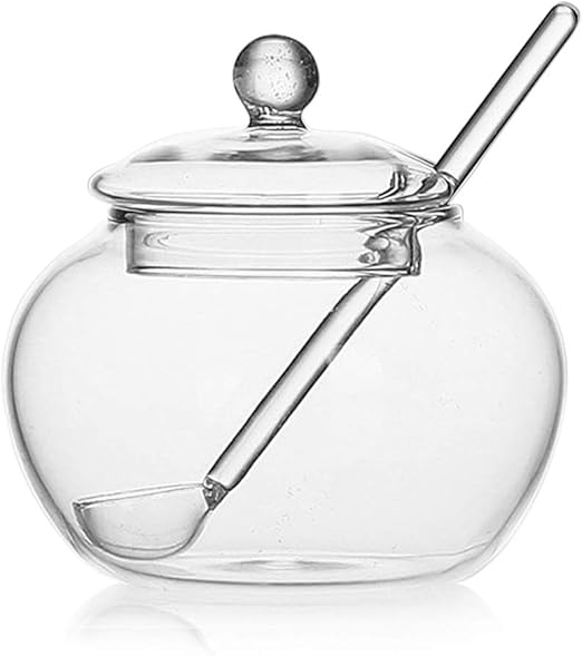 sugar canister with spoon