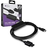 Hyperkin 3-in-1 HDTV Cable for Gamecube/ N64/ Super NES (SNES) - 720p HD Output - Plug and Play AV to HDMI Adapter for Retro Gaming on Modern TVs