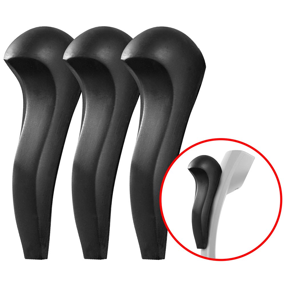 Power Gear Telephone Shoulder Rest, 3 Pack, Hands Free Phone Conversations, Designed For Comfort, Strong Adhesive, Ergonomic Design, Black, 46083