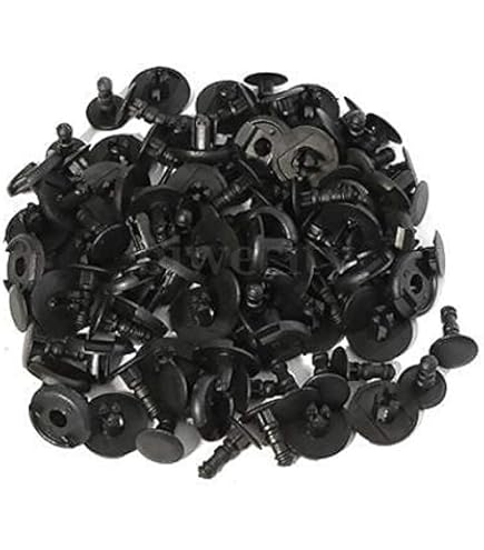 100Pcs 6mm Plastic Hole Dia Pushs In Clips Rivet Retainer Fastener Pin - Foto 8
