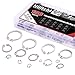 Hilitchi 150-Pcs 304 Stainless Steel External Circlip Snap Retaining Clip Ring Assortment Set - Size: 4mm to 28mm