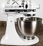 Subway Style Baking Cookies Black Kitchenaid Mixer Mixing Machine Decal Art Wrap
